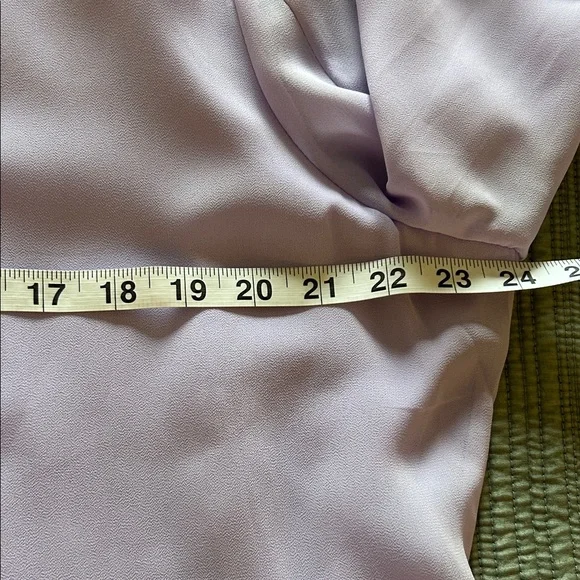 Acevog Lavender Chiffon Women's Blouse - Picture 7 of 9